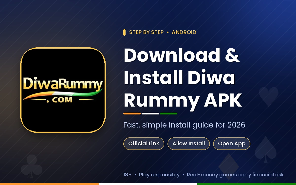 How to download and install Diwa Rummy APK in 2026